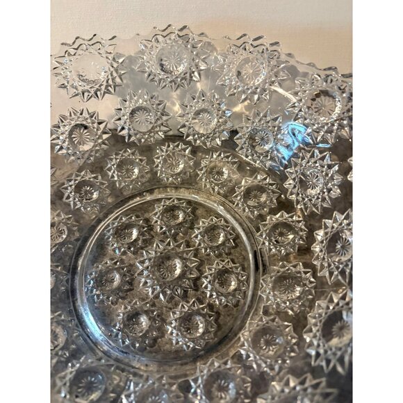 1 Early American Little Starburst Pattern 9.5" Bowl  #2867 - Picture 2 of 3